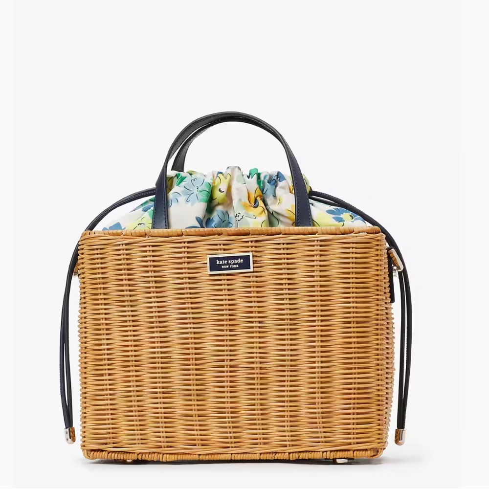 Kate Spade Sam Wicker Bag w Spencer Floral
